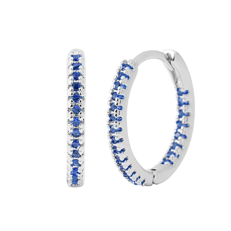 Ear cuffs de aro con circonitas multicolor - image 11