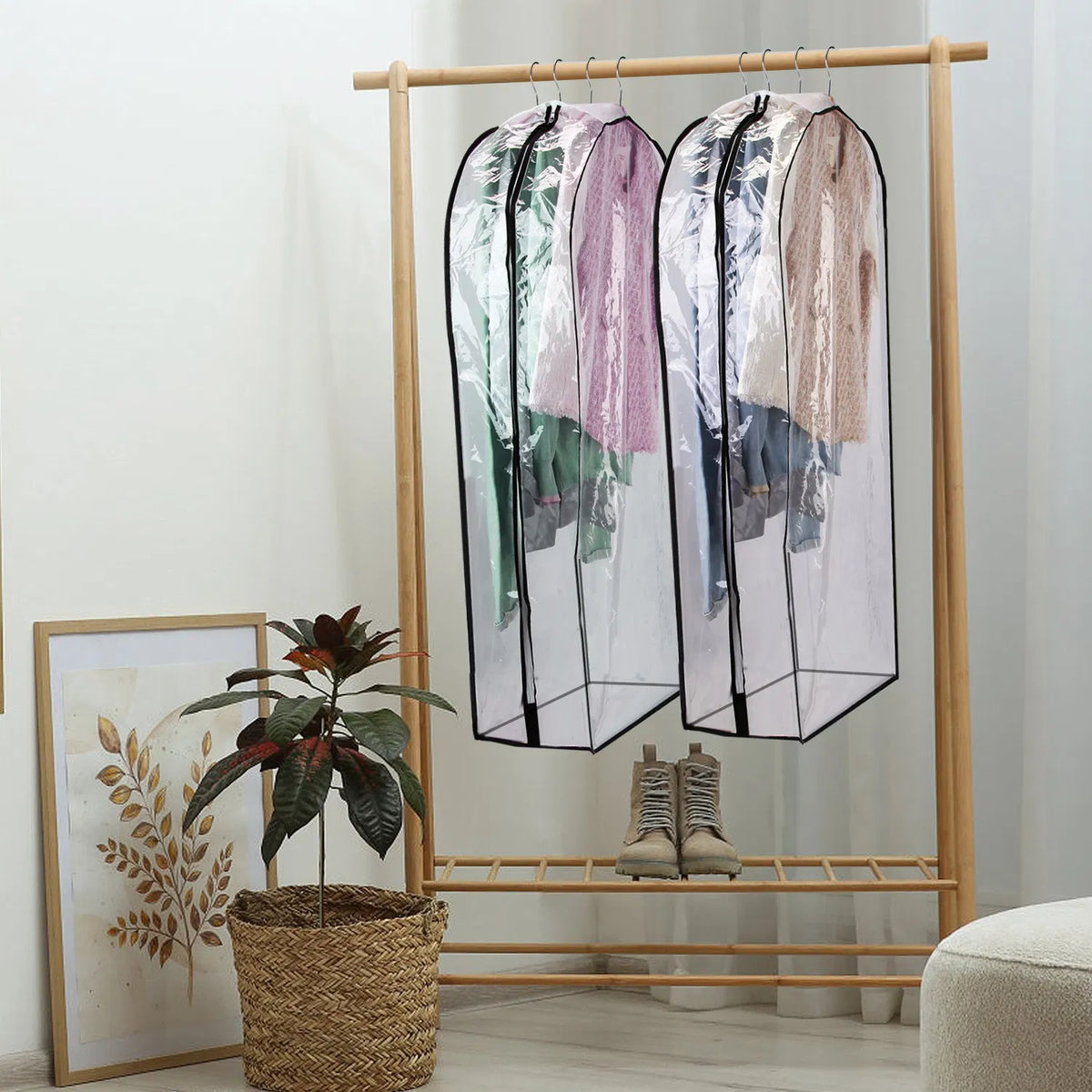 Paquete de 5 fundas transparentes para colgar ropa - image 3