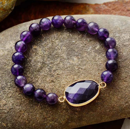 Natural Shimmer Stone Bracelet - image 2