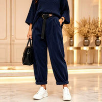 Plus Size Corduroy Casual Trousers - image 1