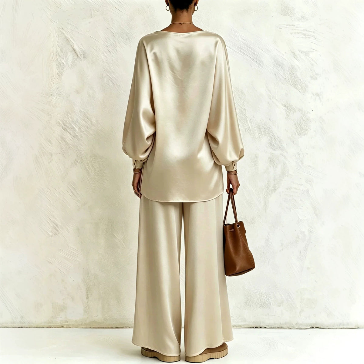 Women's Wide Leg Pants Two-Piece Set - image 2