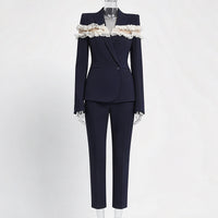Mesh Panel Jacket and Pants Set - image 2