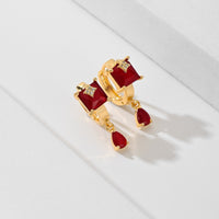 Classic Gold Plated Statement Earrings - image 6