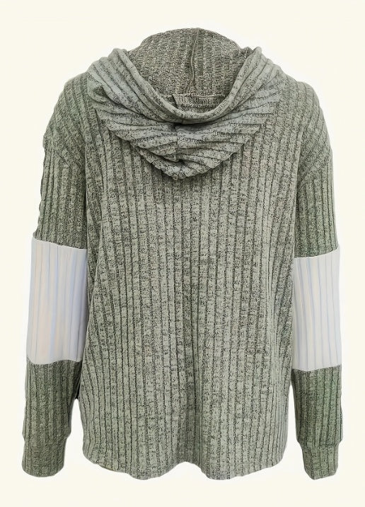 Color Block Zip-up Hoodie Jacket - image 5