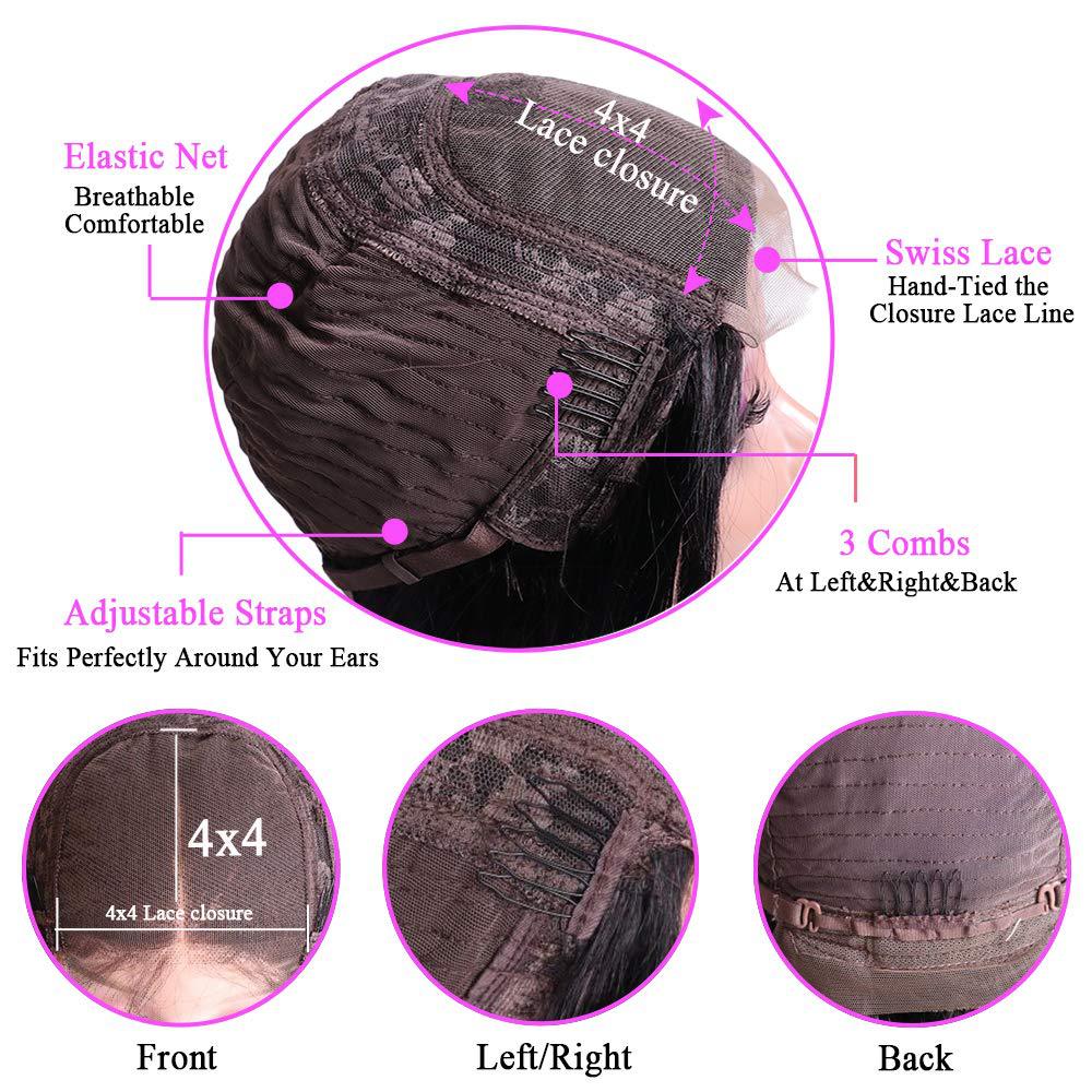 Natural Black Human Hair Lace Front Wig - image 3