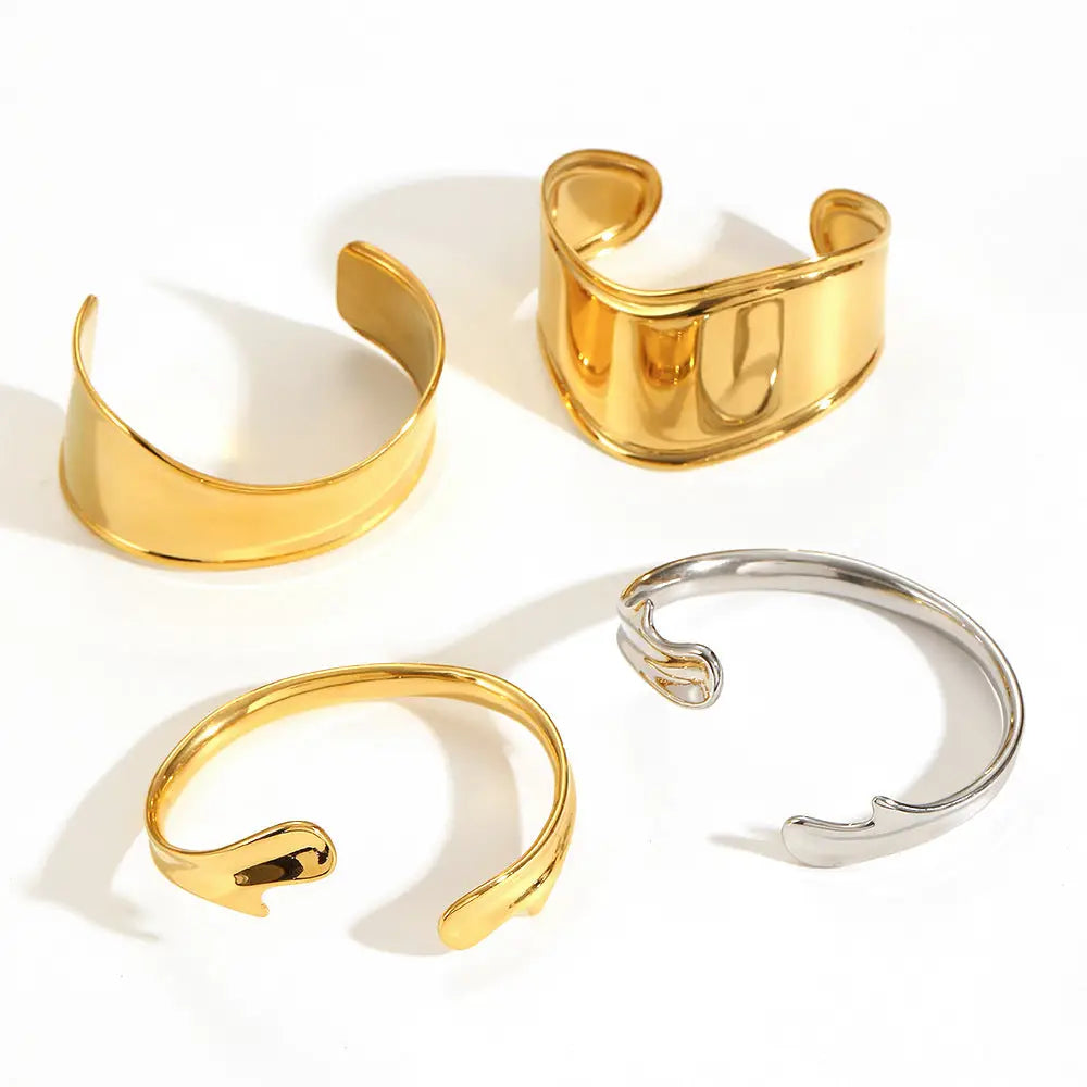 Pulsera de abrazo de oro de 18K - image 4
