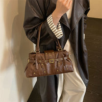Rivet Belt Buckle Shoulder Bag - image 3