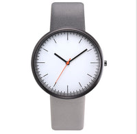 Gray Leather Quartz Watch - image 11