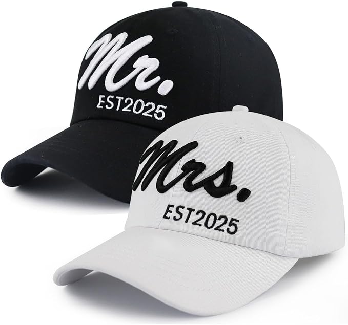 2PCS Mr Mrs 2025 Baseball Hats - image 4