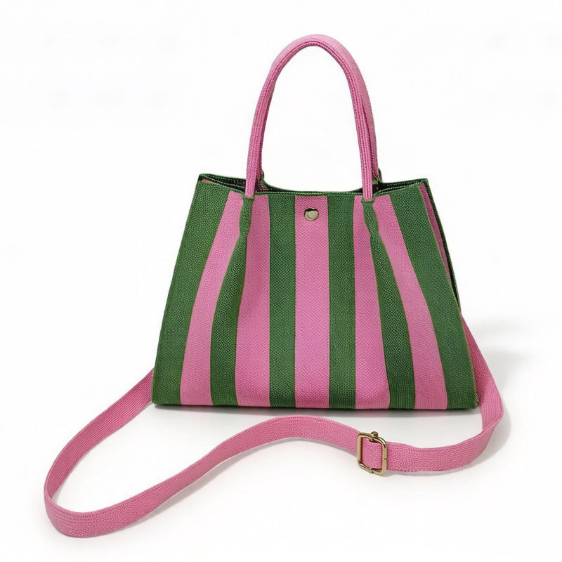 Striped Knit Tote Bag - image 2
