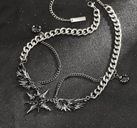 Star Double Layer Titanium Steel Necklace - image 6