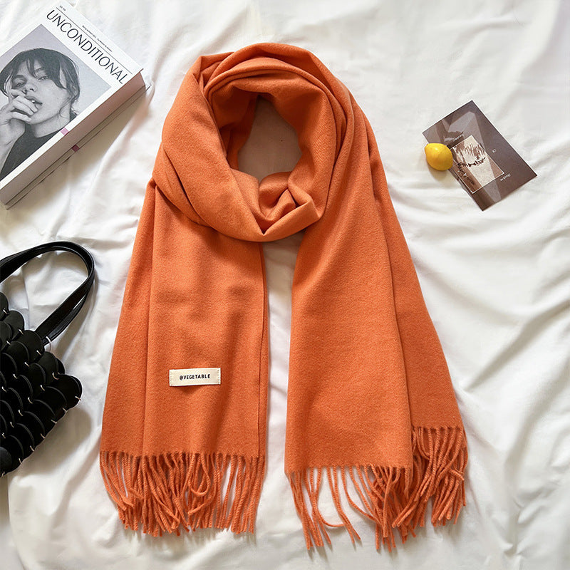 Thick Warm Tassel Shawl Scarf - image 11