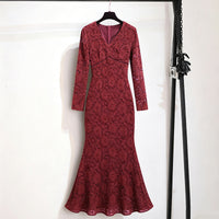 French Style Retro Lace Dress - image 3