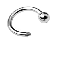 Basic C-Shaped Hoop Earrings - image 2