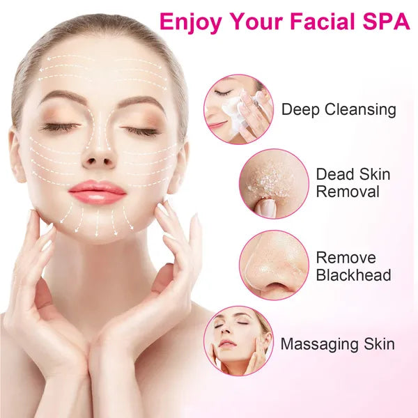 Facial Cleansing Brush Waterproof Face Spin Cleaning Brush With 5 Brush Heads - image 5