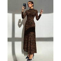 Floral Tulle Long Sleeve Maxi Dress - image 7