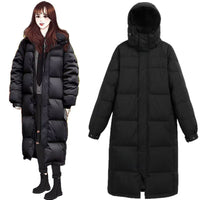 Black Extra Long Puffer Coat - image 5