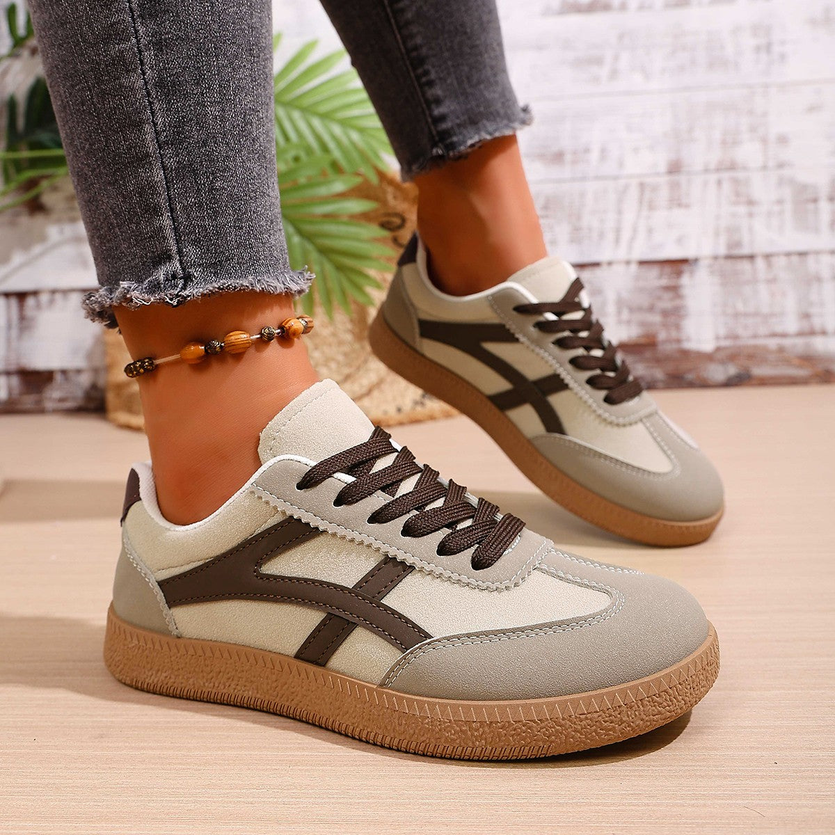 Women's Casual Lace-Up Canvas Sneakers - image 3