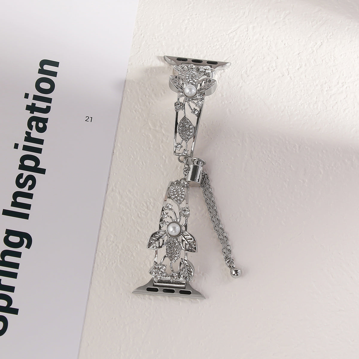 Star Rhinestone Chain Watch Band - image 12