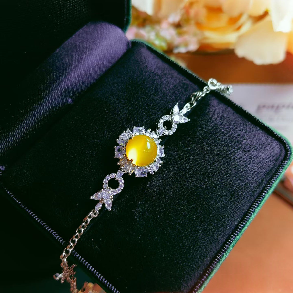 Jade Green Ice Chalcedony Bracelet
