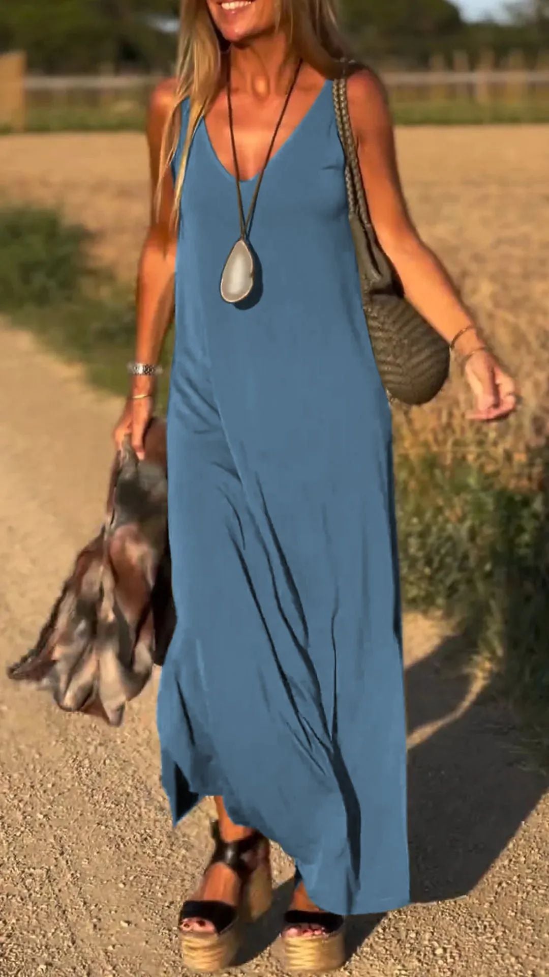 Female Sexy Trend V-neck Strap Dress - image 8