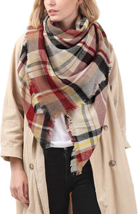 Women's Pink Red Scarf - image 1