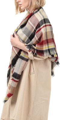 Women's Pink Red Scarf - image 4