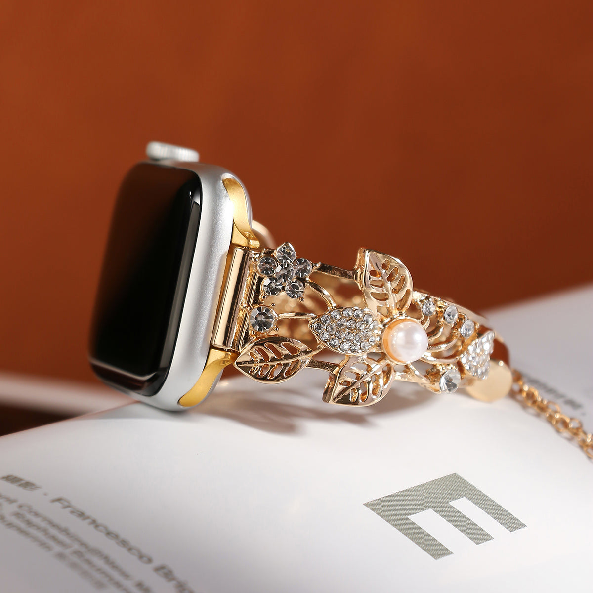 Star Rhinestone Chain Watch Band - image 9