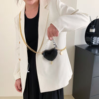 Mini Pearl Heart Chain Bag - image 8
