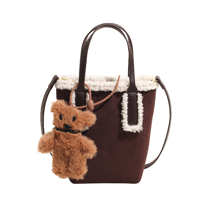 Fluffy Faux Fur Handbag - image 7