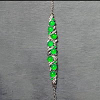 Jade Green Ice Chalcedony Bracelet - image 3
