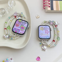 Colorful Heart and Star Watch Band - image 1