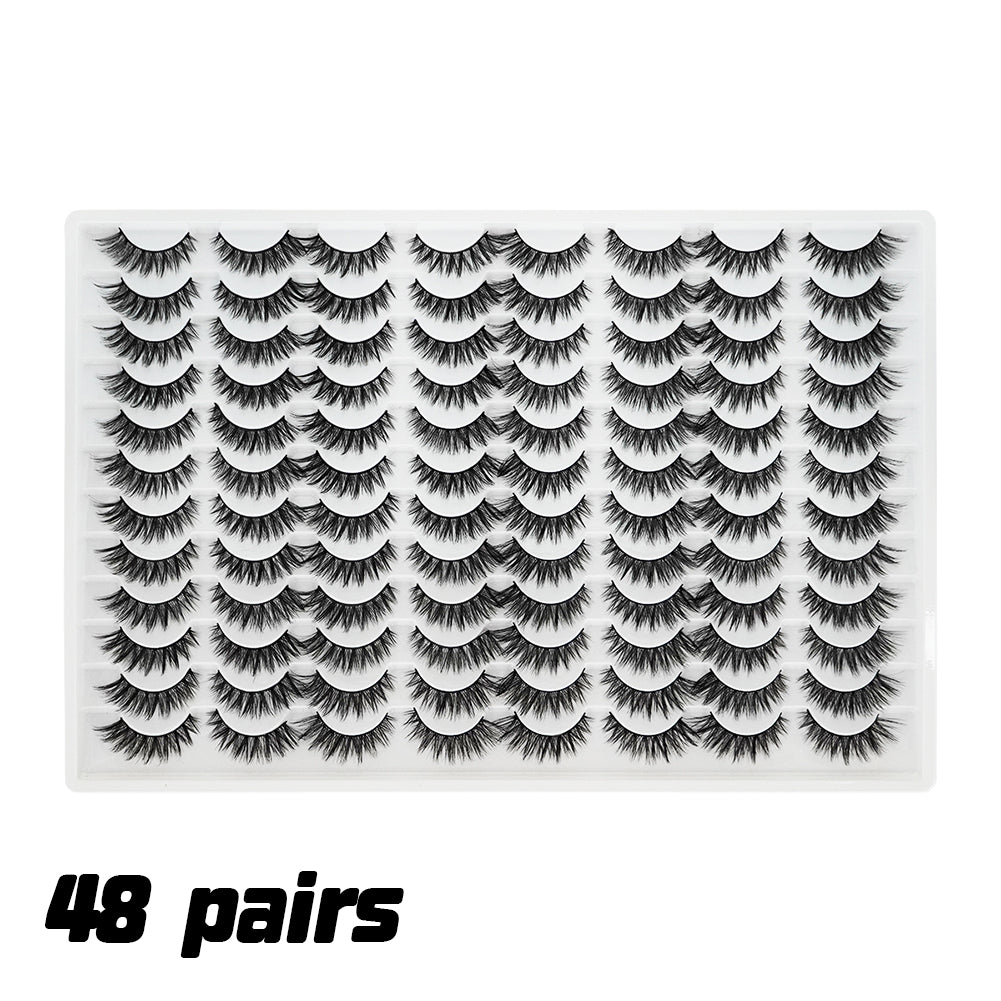 3D Faux Mink False Eyelashes - Style 14