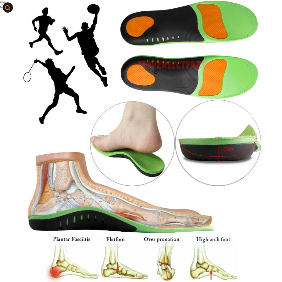 Orthotic Shoe Insoles Inserts Flat Feet High Arch Support For Plantar Fasciitis - image 5