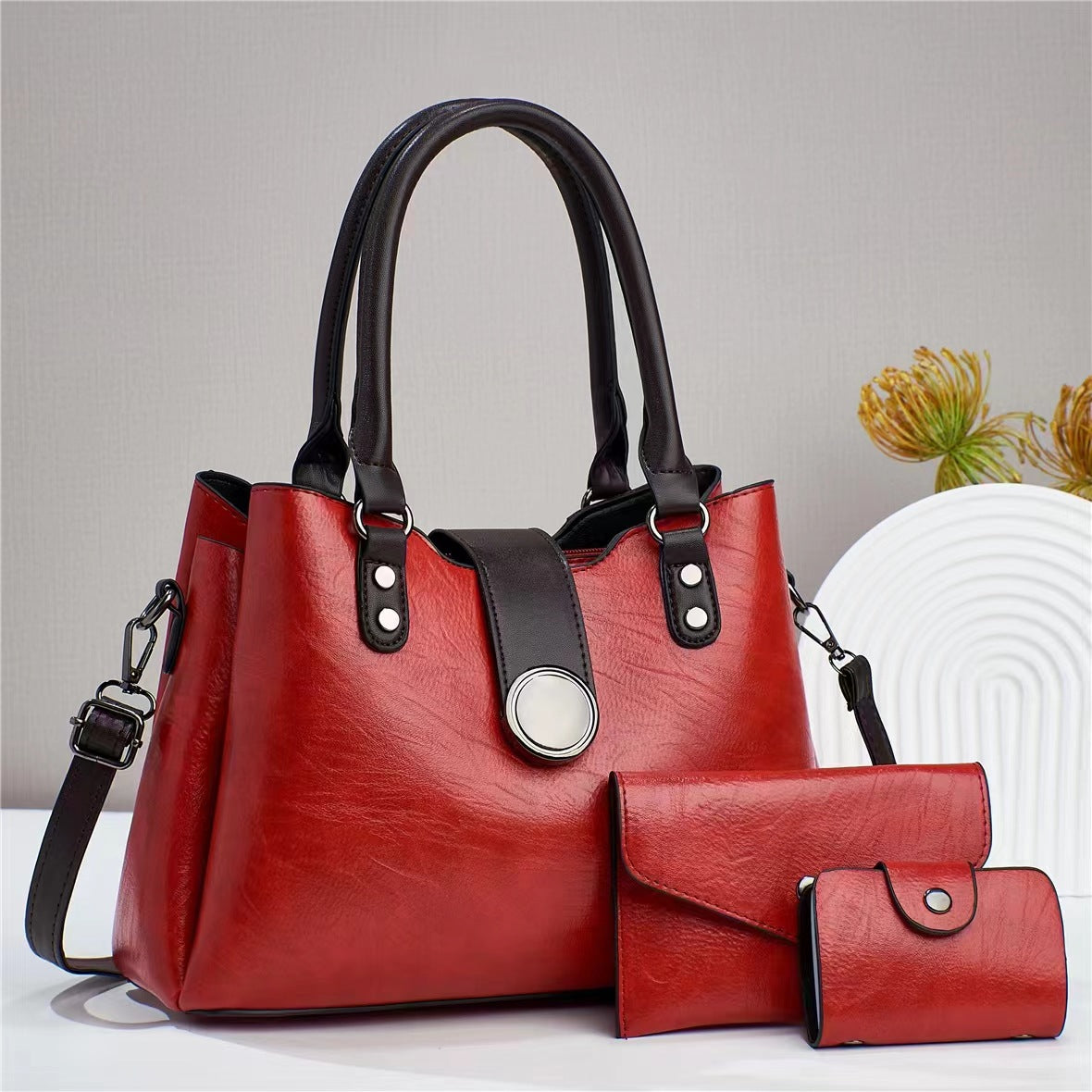 Shoulder Bag, Crossbody and Wallet 3-Piece Set - image 7