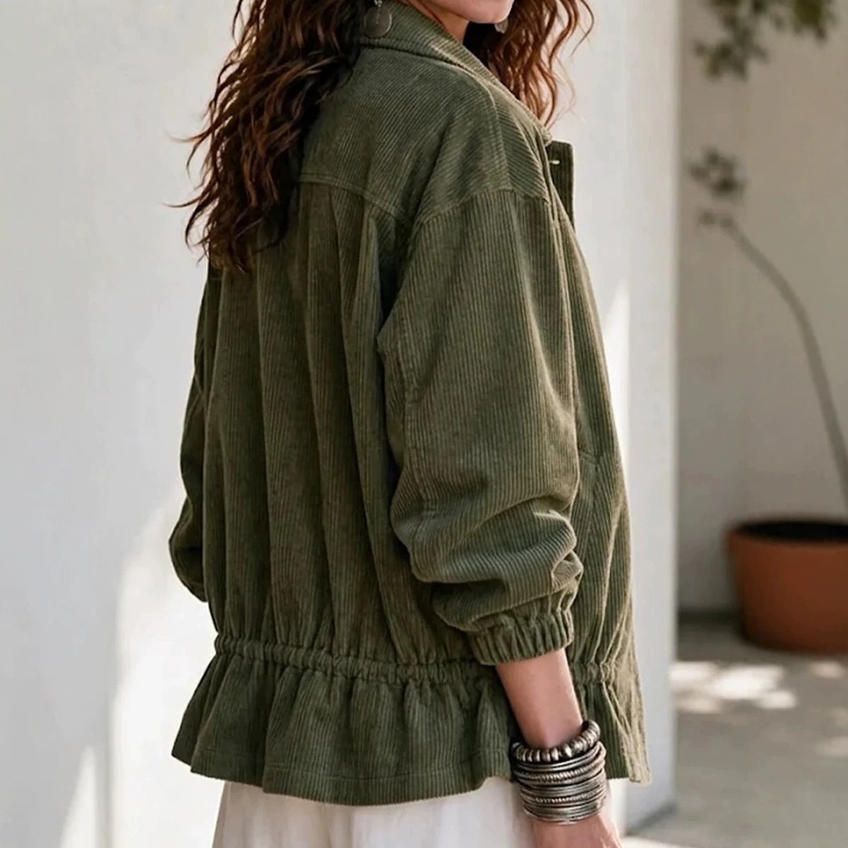Women's Loose Casual Jacket - image 3