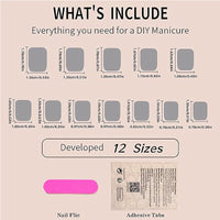 French Flower Press-On Nails (24 pcs) - image 5