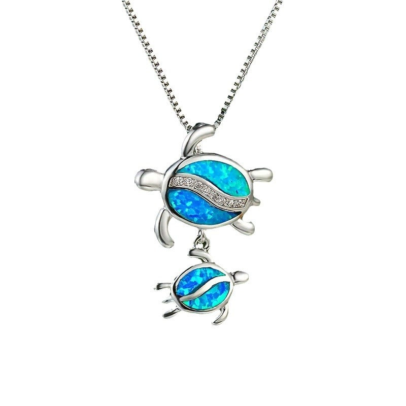 Cute Turtle Enamel Pendant Necklace - image 5