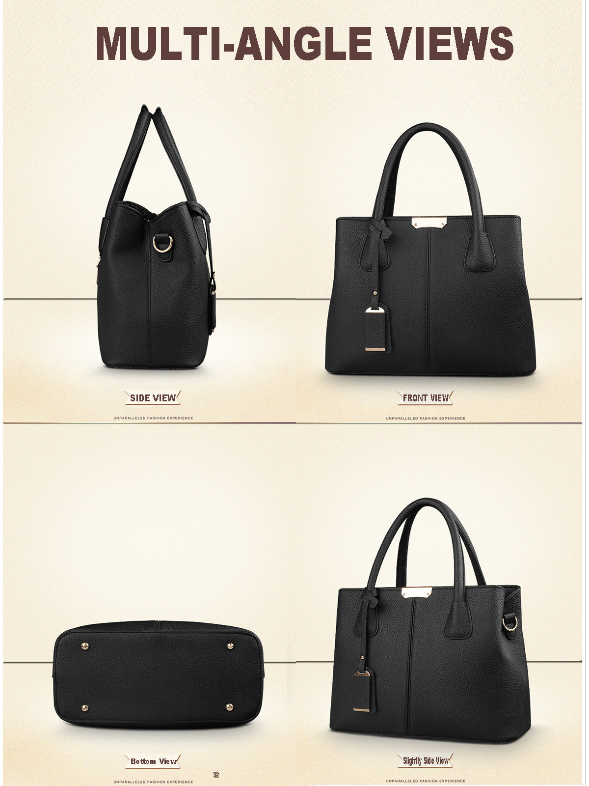 Women's Large Top Handle Tote Bag with Tassel, Shoulder and Crossbody Handbag - image 10