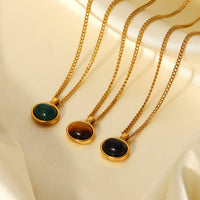 Gold Stainless Steel Chain Necklace - image 5