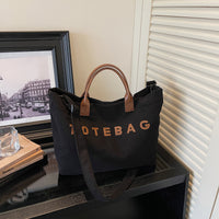 Corduroy Letter Print Tote Bag - image 6
