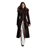 Retro Velvet Belted Waist Coat - image 5