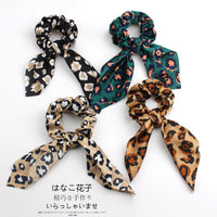Leopard & Floral Scarf Scrunchies (4 Pack) - image 1