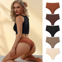 Women's Plus Size Ice Silk Seamless Low Waist Thong Panties - image 2