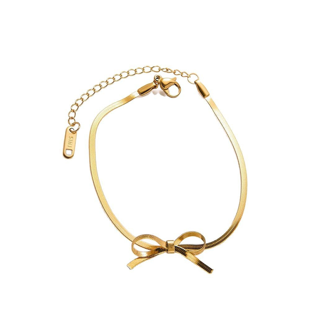 Delicate Bow Necklace and Earring Set - image 5