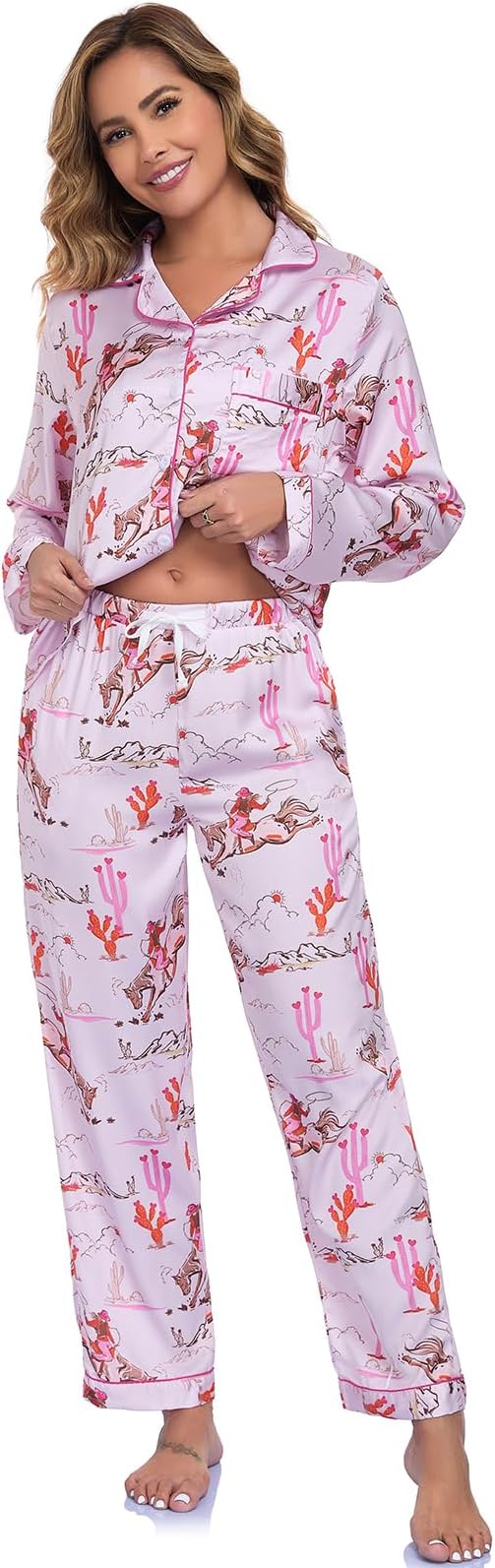Pijama de manga larga con botones y bolsillo - image 9