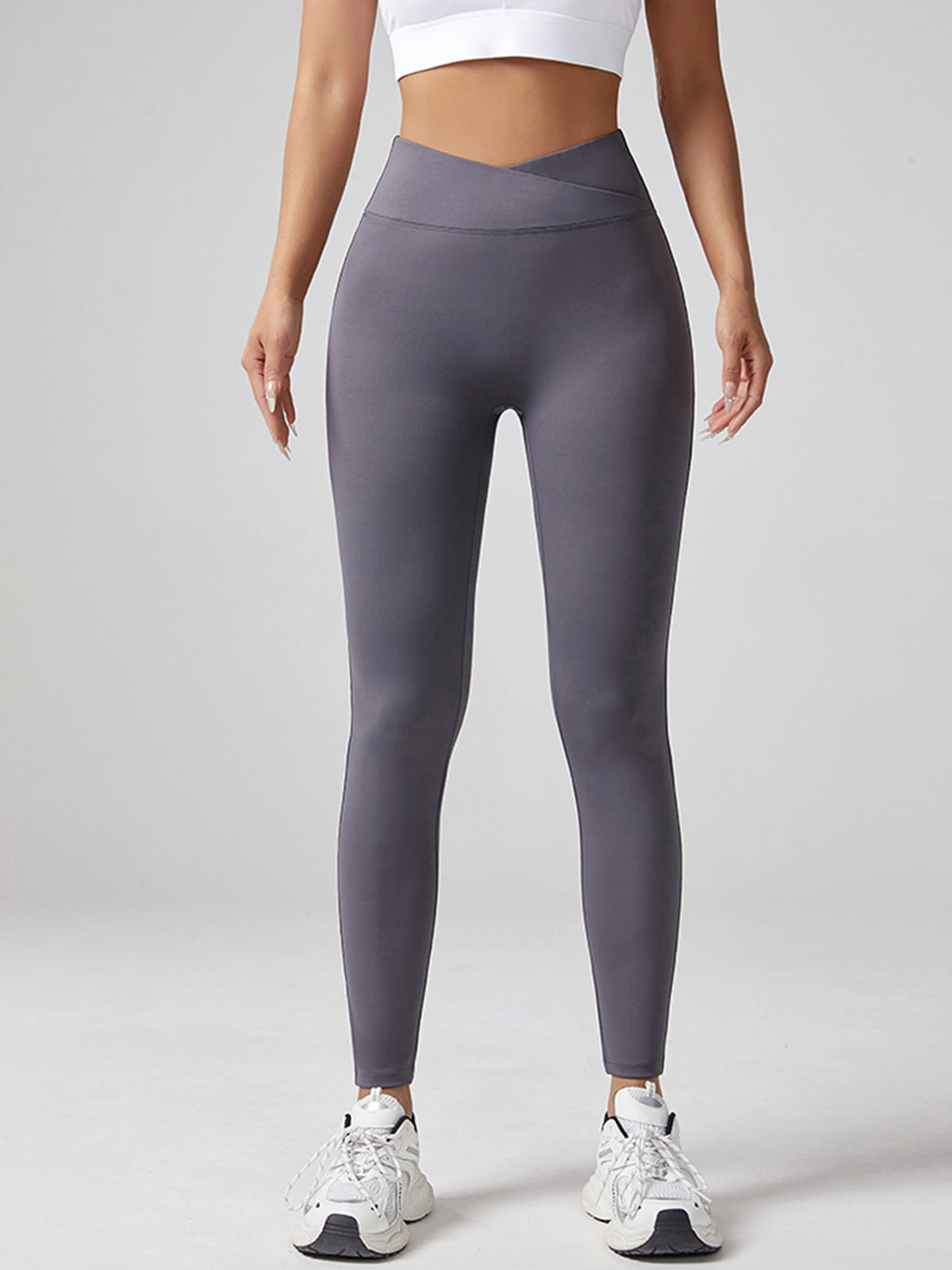 Women's V-Waist High Rise Yoga Leggings - image 4