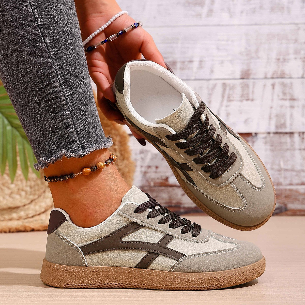 Women's Casual Lace-Up Canvas Sneakers - image 6