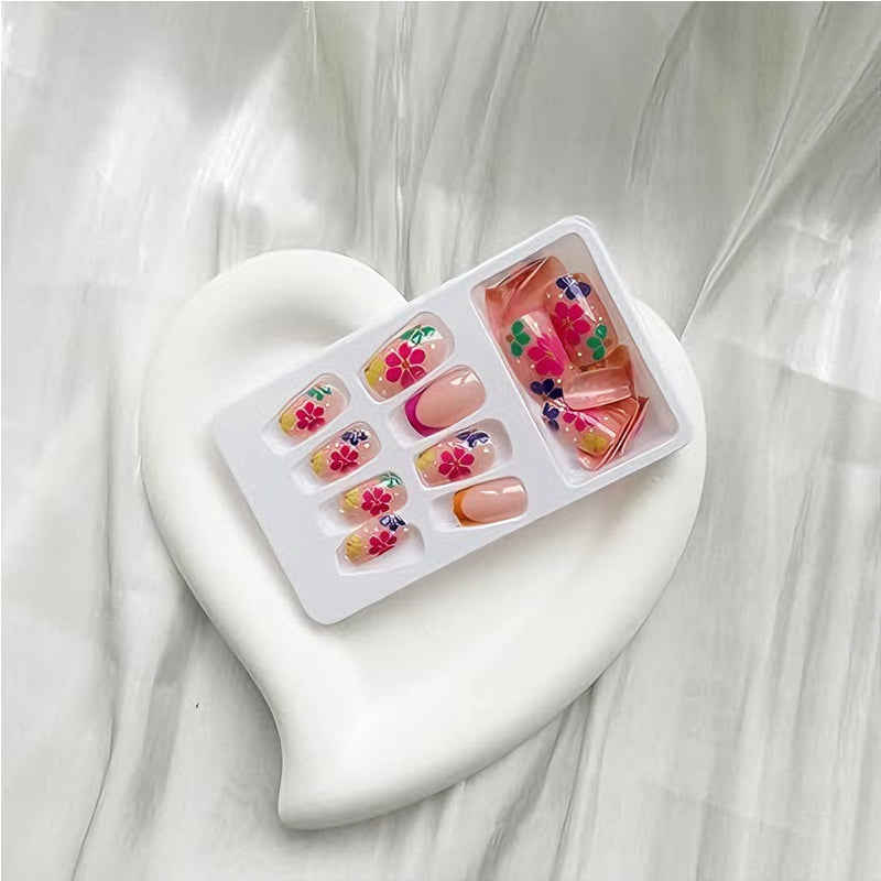 French Flower Press-On Nails (24 pcs) - image 8