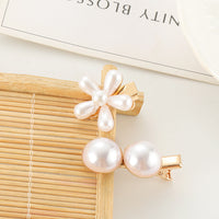 Pearl Bow Hair Clip - image 2